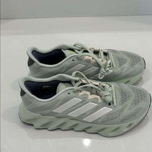 Adidas Mint Green Running Shoes with White Accents